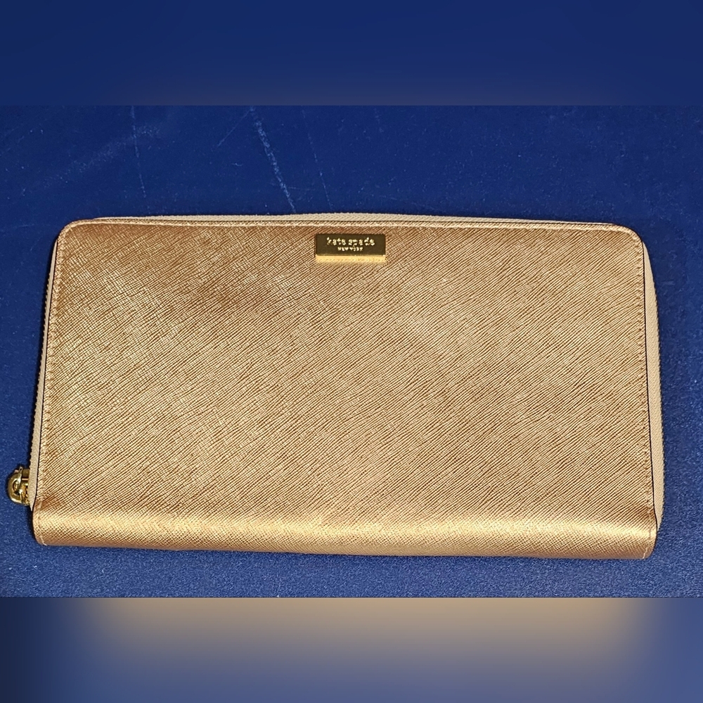 Kate Spade Rose Gold Travel Wallet